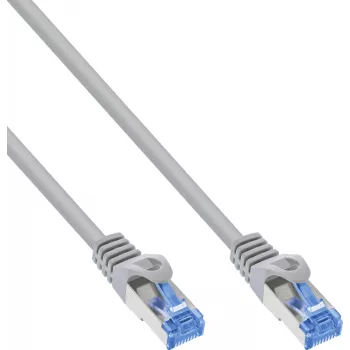 InLine® Cat.6A S/FTP LSZH jungiamasis laidas, CCA, pilkas, 2 m, 50 vnt. pakuotė