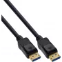 InLine® DisplayPort 2.1 laidas, UHBR20 80 Gb/s, juodas, auksuoti kontaktai, 3 m