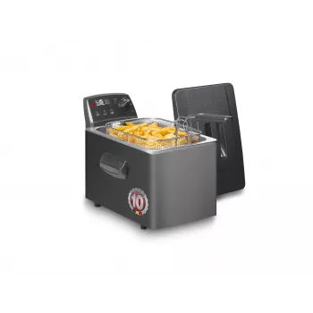 Fritel Turbo SF 4551M 3200 W 4,5 l nerūdijančio plieno gruzdintuvė, juoda