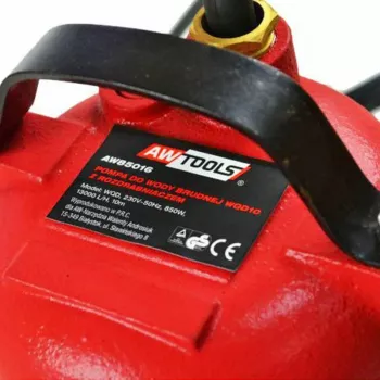 AWTOOLS 400460 nuotekų siurblys su smulkintuvu 850W - povandeninis fekalijų siurblys, 15000 l/h, 10 m pakėlimo aukštis, nerūdijančio plieno smulkintuvas, automatinis plūdinis jungiklis, 10 m kabelis, IPX8
