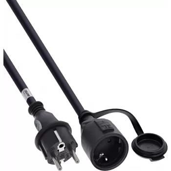 InLine® įžeminimo kontaktų ilgintuvas, lauko IP44, apsauga nuo prisilietimo, 10m