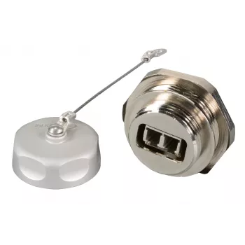 EFB Elektronik IP67DFKLCDM LC Duplex prakišamasis movas, metalinis korpusas, keraminė įvorė, M25