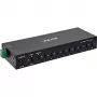 DELOCK InLine® USB 3.2 Gen.1 pramoninis USB šakotuvas, USB-C, 10 prievadų, su maitinimo šaltiniu