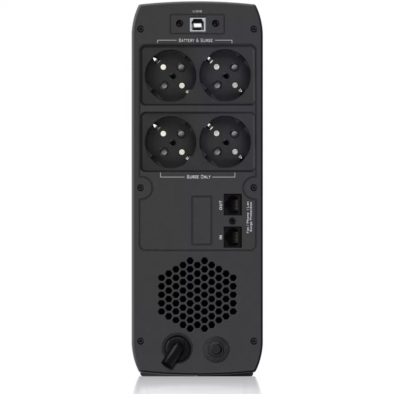 PowerWalker VI 800 CSW linijinis interaktyvus UPS - 800VA/480W, 2 Schuko lizdai, AVR, USB