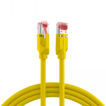 EFB Elektronik Cat.6A S/FTP LSZH RJ45 jungiamasis kabelis, 50 m, geltonas