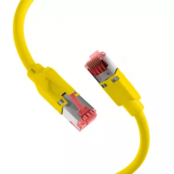 EFB Elektronik Cat.6A S/FTP LSZH RJ45 jungiamasis kabelis, 50 m, geltonas