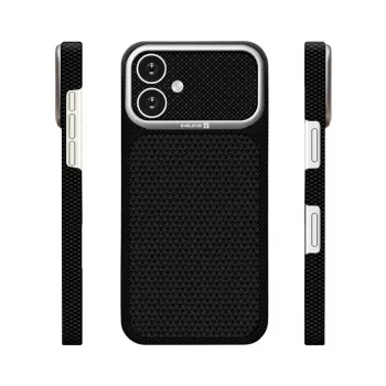 Evelatus Apple iPhone 16 Carbon Premium Edition MagSafe dėklas, juodas