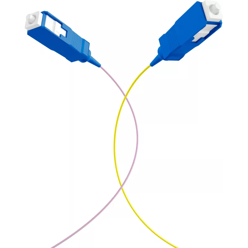 EFB Elektronik šviesolaidžio pigtail SC 9/125 OS2 12 spalvų rinkinys 2 m – vienmodžio kabelio/Adapterio rinkinys