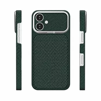 Evelatus Apple iPhone 17 Carbon Premium Edition MagSafe dėklas žalias