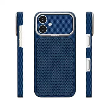 Evelatus Apple iPhone 17 Carbon Premium Edition MagSafe dėklas Midnight Blue