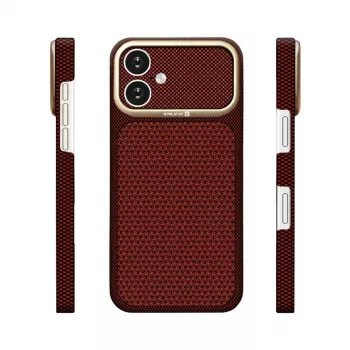 Evelatus Apple iPhone 17 Carbon Premium Edition MagSafe dėklas Burgundy
