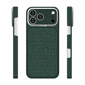 Evelatus Apple iPhone 17 Pro Max Carbon Premium Edition MagSafe dėklas, žalias