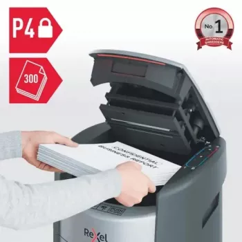 Rexel ShredMax AutoFeed+ 300X kryžminio pjovimo dokumentų naikintuvas, P4, 300 lapų automatinis padavimas, 25 l talpa
