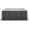 Supermicro SuperChassis 4U CSE-846BE1C-R609JBOD 24 diskų vietų karšto keitimo SAS3/SATA3 JBOD talpyklos korpusas su redundantiškais 600W Platinum maitinimo šaltiniais