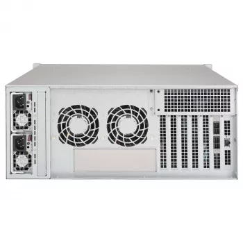 Supermicro SuperChassis 4U CSE-846BE1C-R609JBOD 24 diskų vietų karšto keitimo SAS3/SATA3 JBOD talpyklos korpusas su redundantiškais 600W Platinum maitinimo šaltiniais