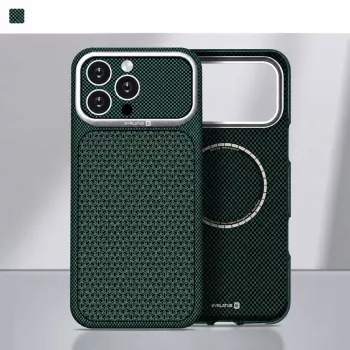 Evelatus Apple iPhone 17 Pro Carbon Premium Edition MagSafe dėklas žalias