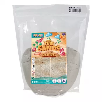 TUBAN TU3802 Natural Dynamic Sand 5 kg – formuojamas, nedžiūstantis sensorinis žaidimų smėlis vaikams nuo 3 metų