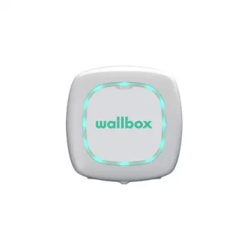 Wallbox Pulsar Plus 7.4 kW Type 2 elektromobilio įkrovimo stotelė, balta su 5m juodu kabeliu