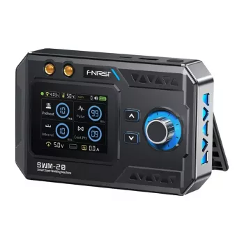 FNIRSI SWM-20 rankinis taškinio suvirinimo aparatas 800A didžiausia srovė, 99 lygių galios reguliavimas su 0,96 colio OLED ekranu, USB-C įkrovimu, įmontuota 6000mAh baterija, nešiojamas rankinis suvirinimo aparatas 18650/26650/32650 baterijų paketų surink