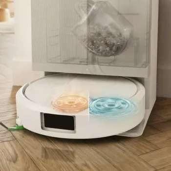 iRobot Roomba Plus 415 Combo robot dulkių siurblys su šlapio valymo funkcija, baltas + AutoWash Dock