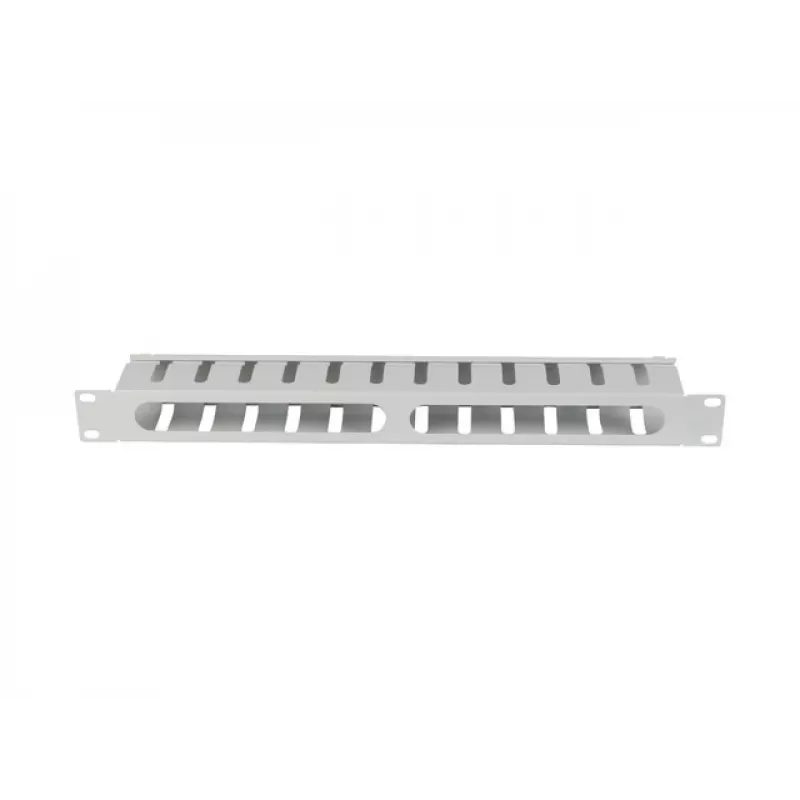 Lanberg 19 inch 1U kabelių tvarkyklė su dangteliu, A tipo, pilka