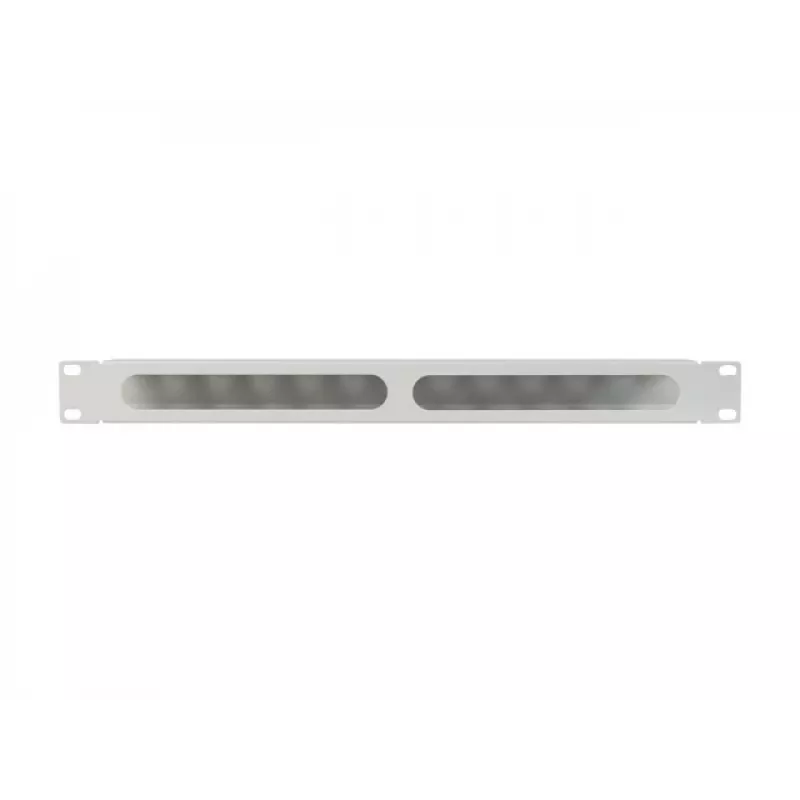 Lanberg 19 inch 1U kabelių tvarkyklė su dangteliu, A tipo, pilka
