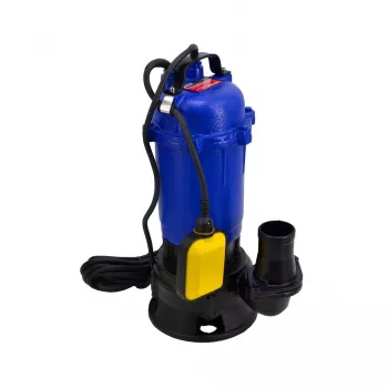 AWTOOLS 1050W povandeninis fekalinis siurblys su smulkintuvu ir plūdiniu jungikliu, 18000 L/h, 10 m pakėlimo aukštis, ketaus korpusas
