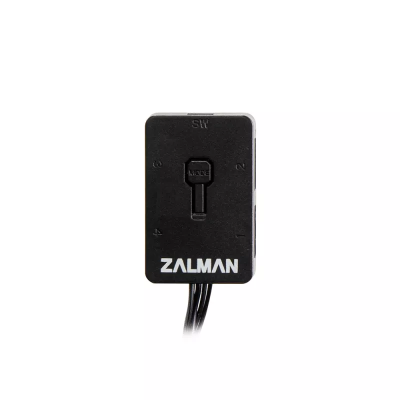 Zalman ZM-4PALC ARGB valdiklis – 4 prievadų adresuojamas RGB hub su magnetiniu tvirtinimu