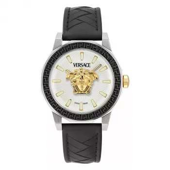 Versace V-Extreme Pro vyriškas Šveicariškas kvarcinis laikrodis 43 mm nerūdijančio plieno juodas ciferblatas VE9I00124