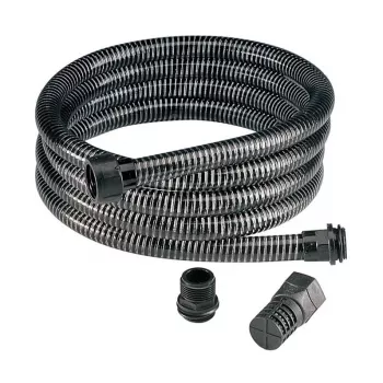 IMULETKU 7m armuota PVC siurbimo žarna su dugno vožtuvu ir spaustuvais, 1 colio