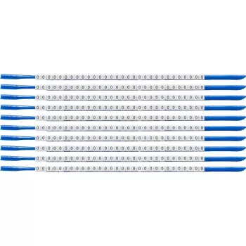Brady SCN-07-0 Clipsleeve vielos žymeklis, '0' simbolis, geltonas, 1,9-2,4 mm kabelio skersmuo, 300 vnt.