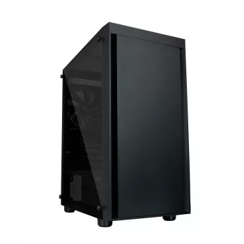 Zalman T3 PLUS mATX Mini bokšto kompiuterio korpusas, juodas, akrilo langas, 2 ventiliatoriai