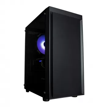 Zalman T3 PLUS mATX Mini bokšto kompiuterio korpusas, juodas, akrilo langas, 2 ventiliatoriai