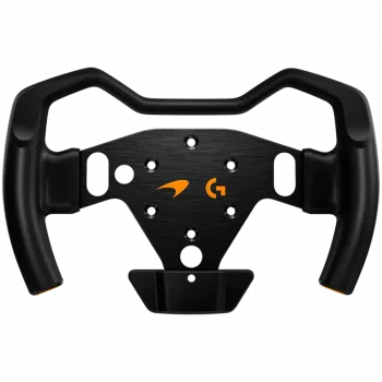Logitech RS Formula Wheel 285 mm anglies pluošto lenktyninis vairas su 4,3 colio LCD ekranu, Alcantara rankenomis, magnetinėmis mentelėmis, USB-C