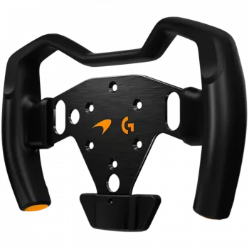 Logitech RS Formula Wheel 285 mm anglies pluošto lenktyninis vairas su 4,3 colio LCD ekranu, Alcantara rankenomis, magnetinėmis mentelėmis, USB-C