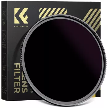 KF Concept ND100000 Saulės filtras 62mm, 16,6 stopų, OD 5.0, AGC optinis stiklas, nanodanga, aliuminio rėmas