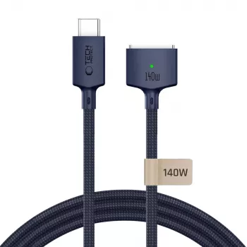 TECH-PROTECT MMC01 Ultraboost magnetinis MacBook laidas USB-C į MagSafe 3, 140W, 300cm, vidurnakčio mėlyna