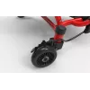 EzyRoller Drifter X raudonas vaikų dreifinis go-kartas su kojų pavara, 4-12 m.