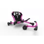 EzyRoller Drifter X Pink važinėjimo gokartas vaikams, 6-14 metų, varomas kojomis, reguliuojamo ilgio 73-107 cm, max 70 kg, rankinis stabdis, PU ratai
