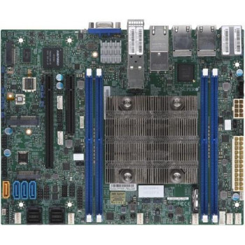 Supermicro X11SDV-16C-TP8F Mini-ITX pagrindinė plokštė su Intel Xeon D-2183IT, 16C/32T, 4x DDR4, 2x 10GbE, 2x 1GbE, IPMI, M.2, U.2, PCIe 3.0 x16