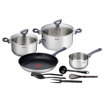 Puodų ir virtuvės įrankių rinkinys 11 vnt. Tefal