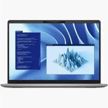 DELL Latitude 7455 2-in-1 konvertuojamas nešiojamas kompiuteris 14 colių FHD+ liečiamas ekranas, Snapdragon X1P-64-100, 16GB RAM, 512GB SSD, Windows 11 Pro, titano pilka