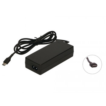 2-POWER 45W USB-C Power Delivery AC adapterius 5V/9V/15V 3A, 20V 2,25A su maitinimo laidu (2P-492-BBUU)