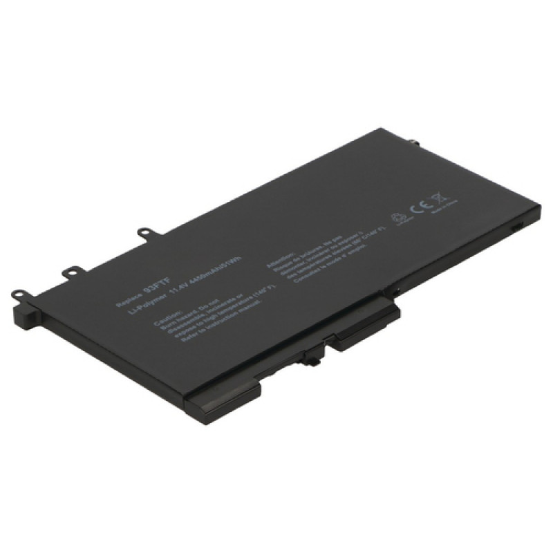 2-POWER pagrindinė baterija Dell Latitude 12 5280 - 46 Wh, 3 elementų, juoda (2P-45N3J)