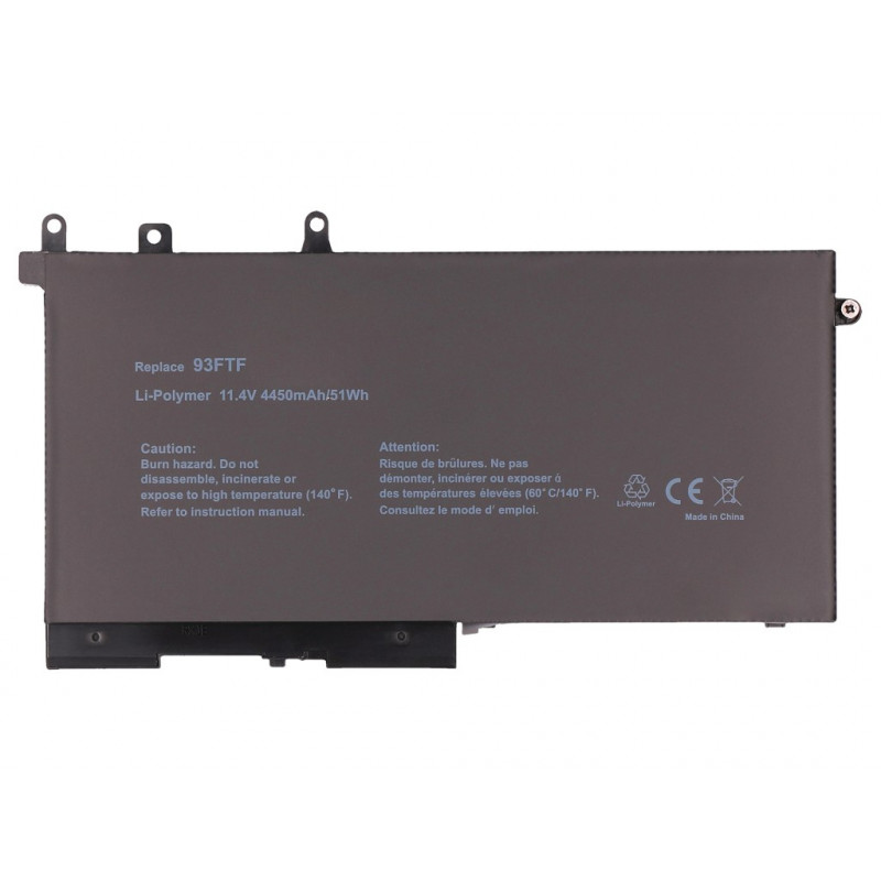 2-POWER pagrindinė baterija Dell Latitude 12 5280 - 46 Wh, 3 elementų, juoda (2P-45N3J)