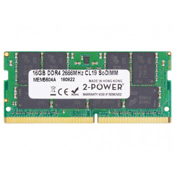 2-POWER 2P-IN4V16GNELSX 16GB DDR4 2666MHz UDIMM atminties modulis (1x16GB, PC4-21300, CL19)