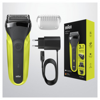 Braun Series 3 300BT elektrinis skustuvas, juodas, NiMH, 30 min. veikimo laikas