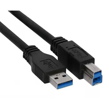 Kindermann 5773000012 2 m USB A - USB B USB 3.2 Gen 1 (3.1 Gen 1) laidas, juodas