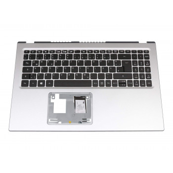 Acer COVER.UPPER.SILVER.W/KB.GERMAN – sidabrinis viršutinis dangtelis su vokiška klaviatūra