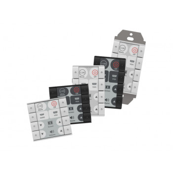 Biamp Impera Sierra II 8EUW 8 mygtukų valdymo pultas, baltas